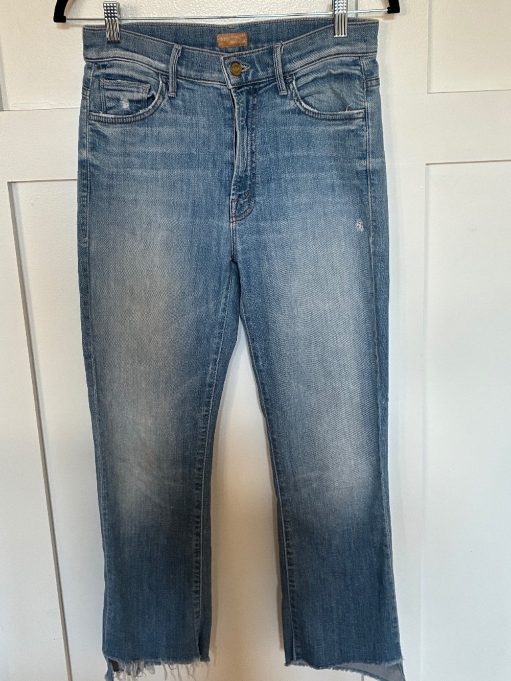 Mother Insider Crop Step Fray jeans